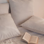 Cotton satin fitted sheet 140x200cm