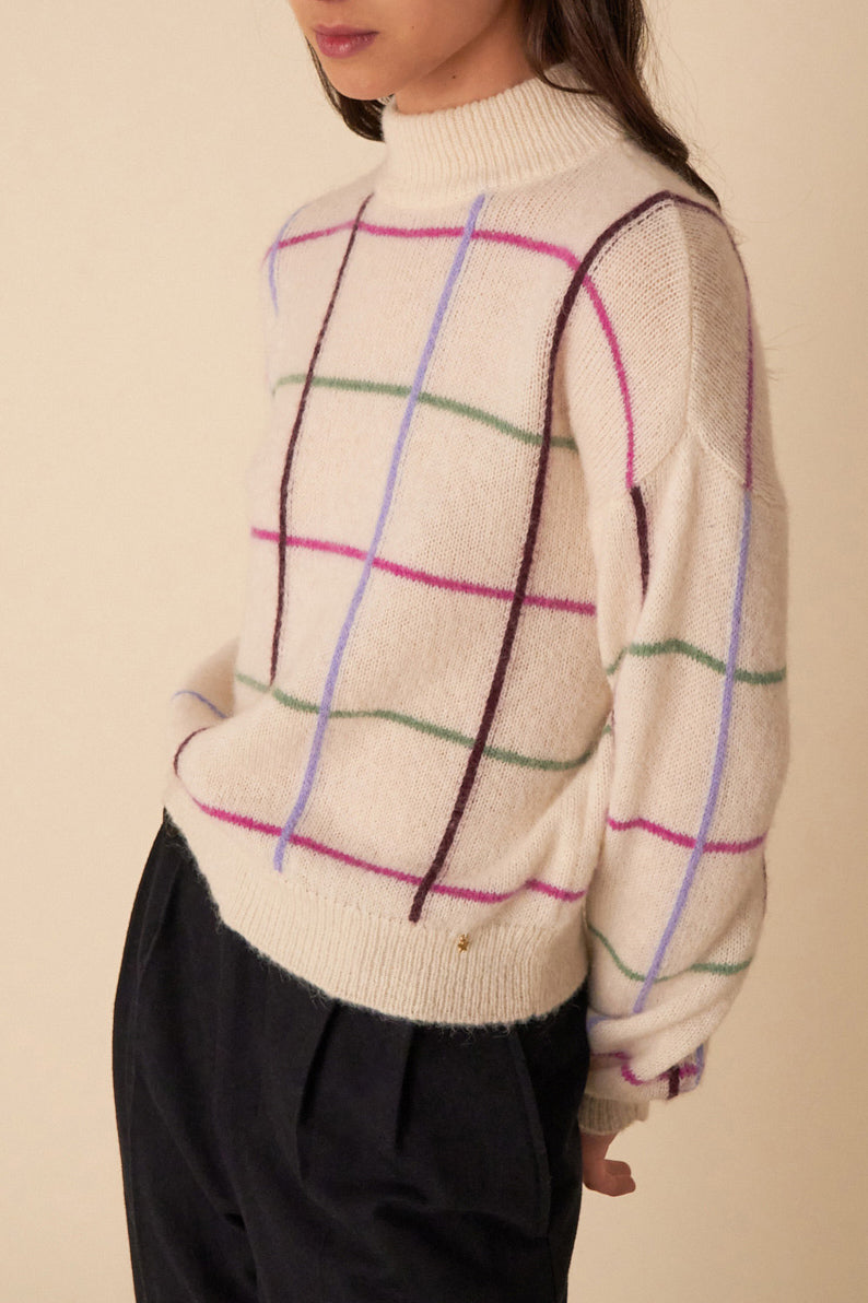 Chandler Sweater - Ecru/Multico