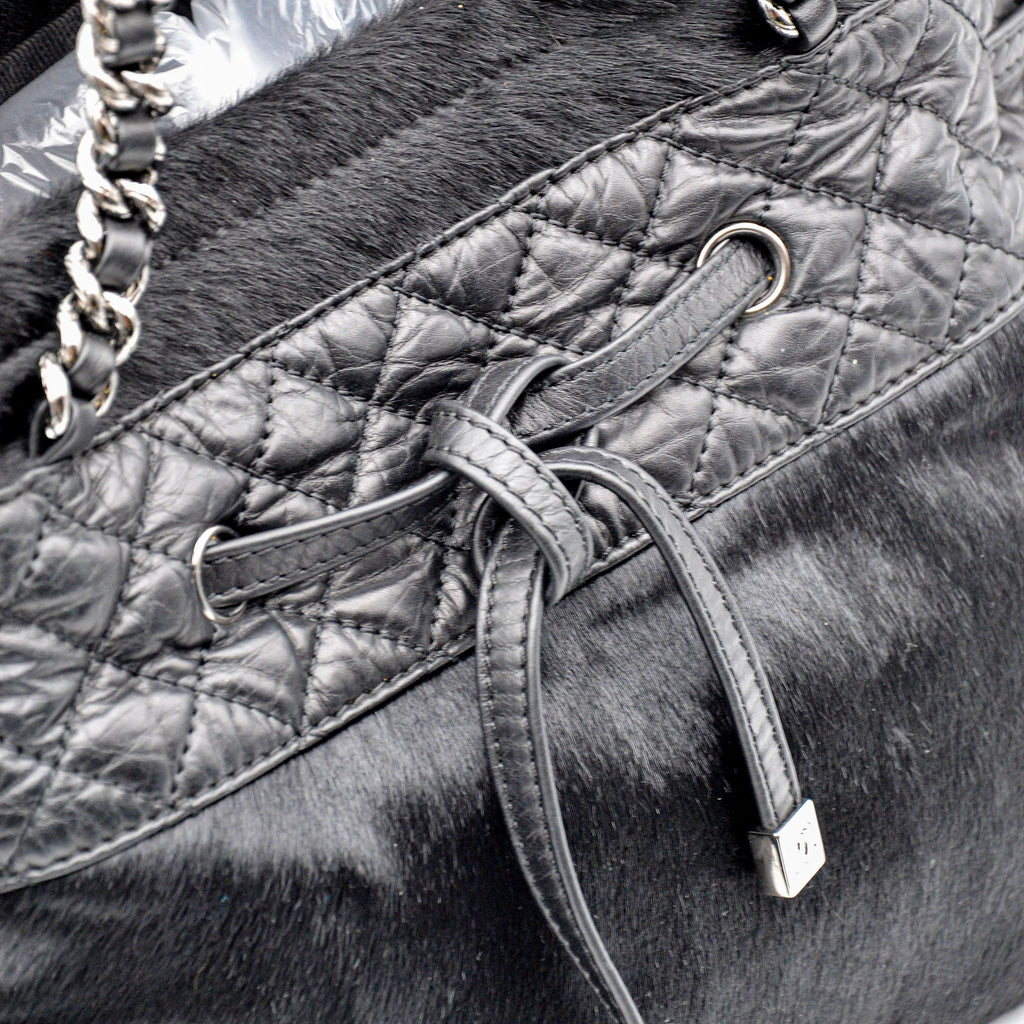Chanel Tote Vintage Pony Hair Noir