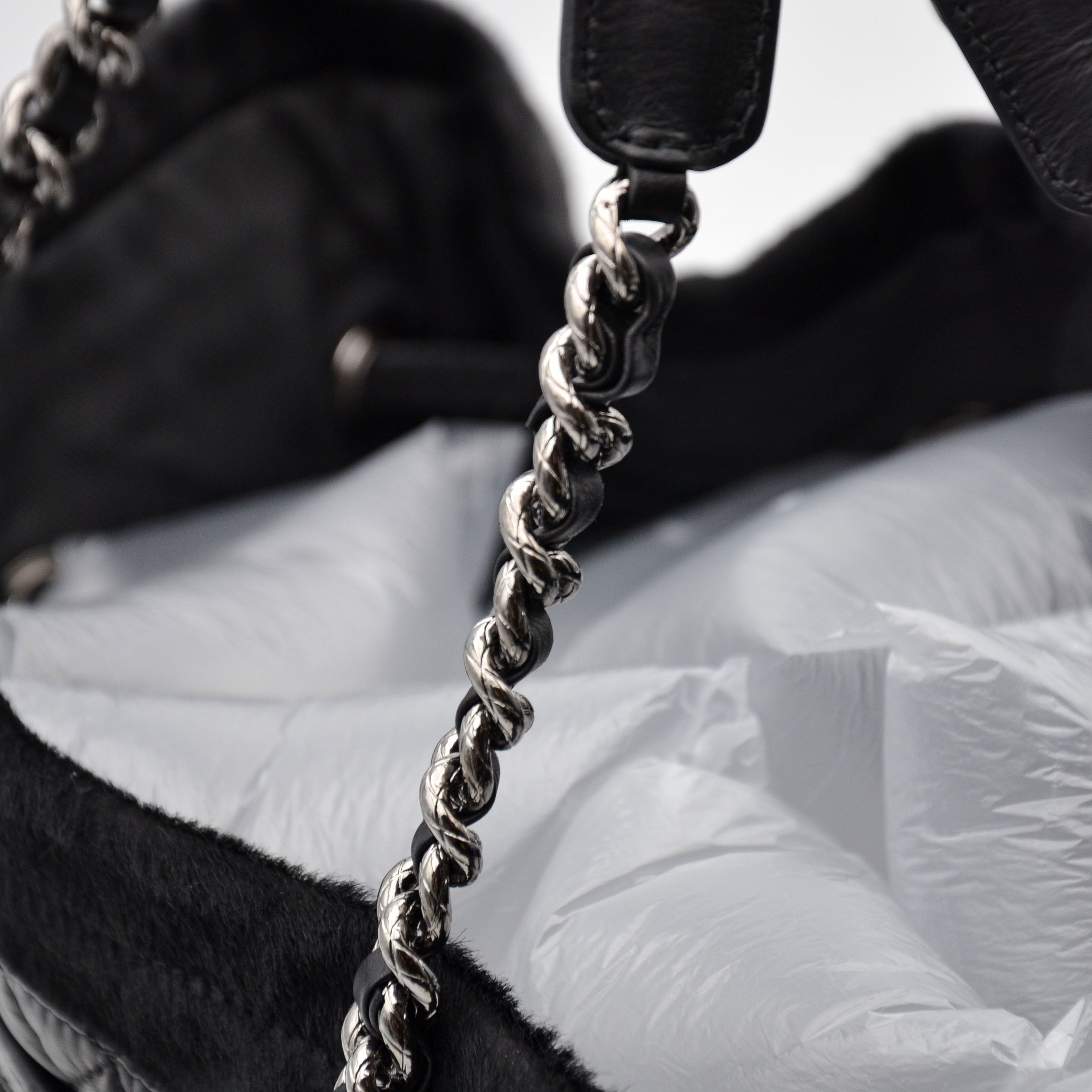 Chanel Tote Vintage Pony Hair Noir