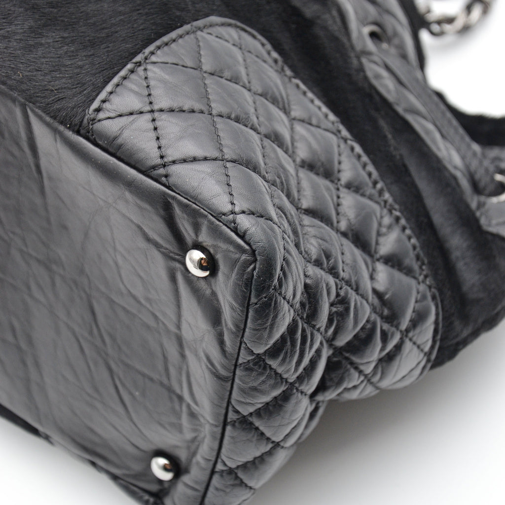 Chanel Tote Vintage Pony Hair Noir
