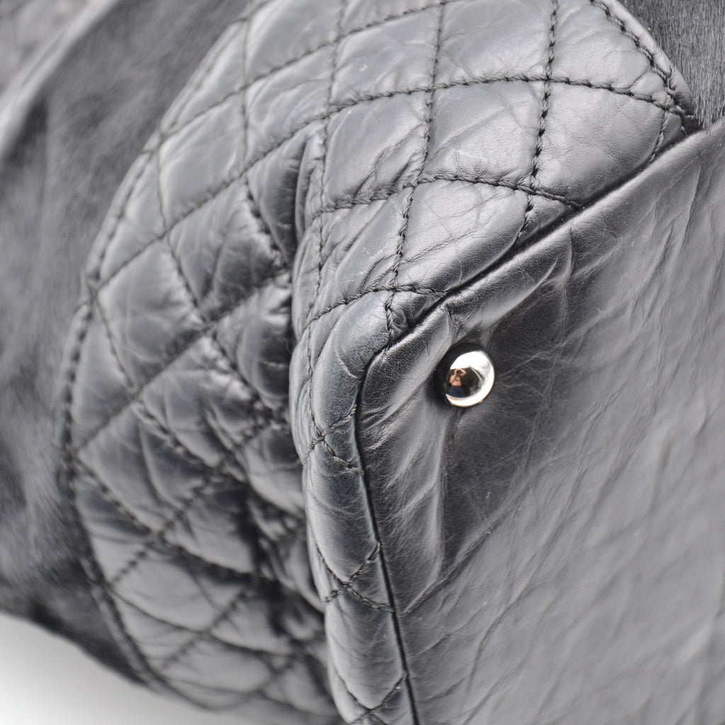 Chanel Tote Vintage Pony Hair Noir