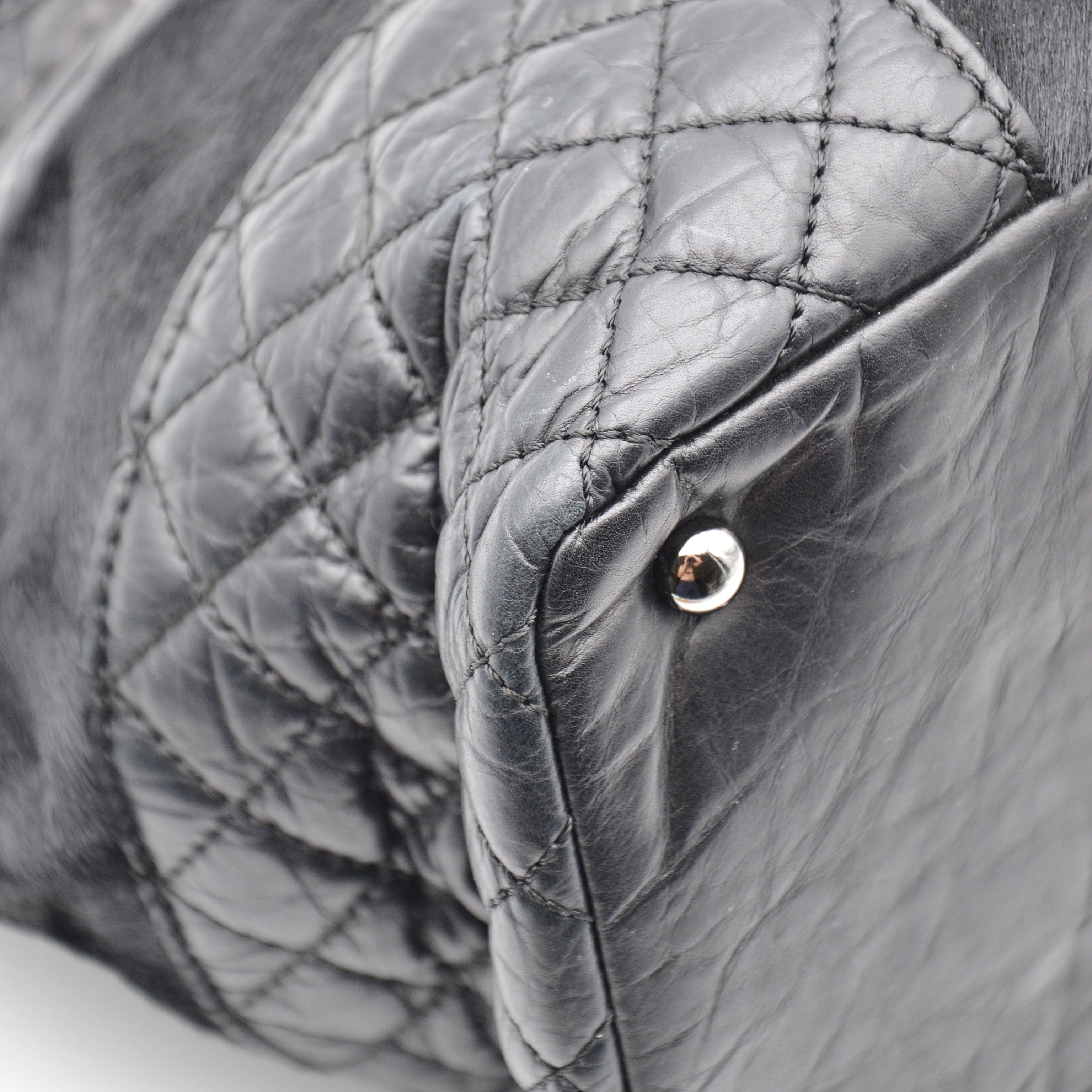 Chanel Tote Vintage Pony Hair Noir
