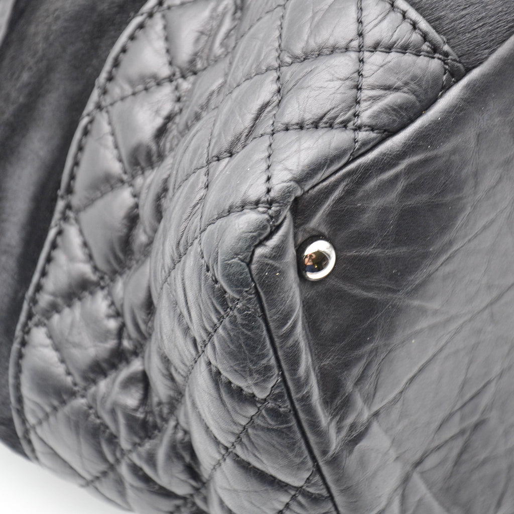 Chanel Tote Vintage Pony Hair Noir