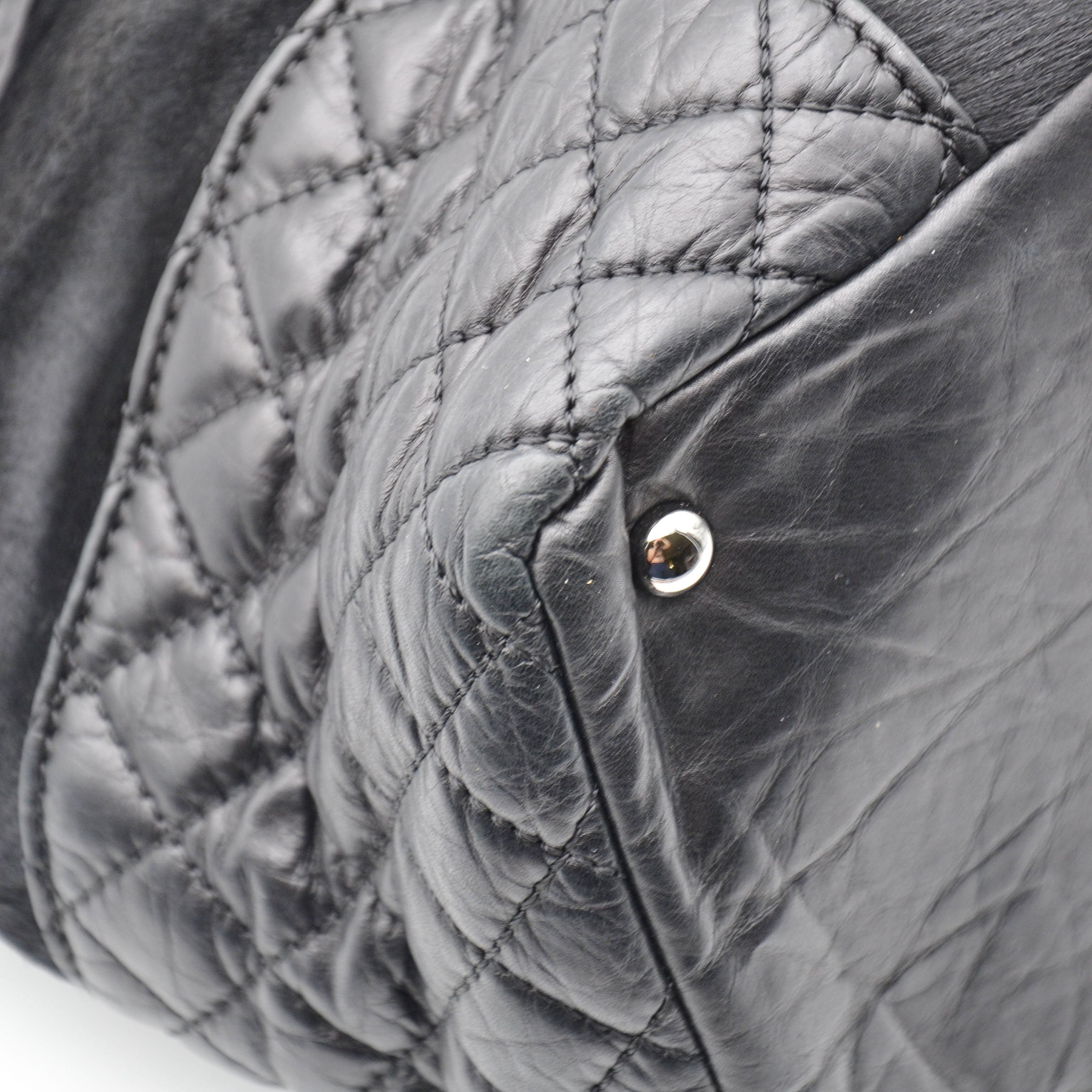 Chanel Tote Vintage Pony Hair Noir