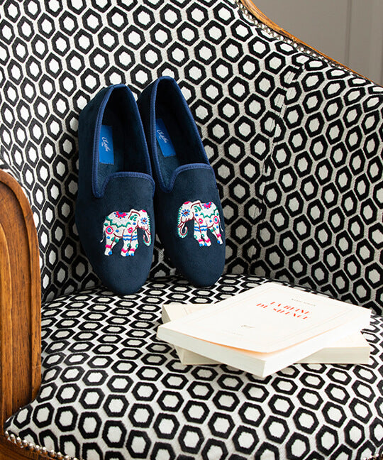 Chaussons Olivier Éléphant - Navy - Femme