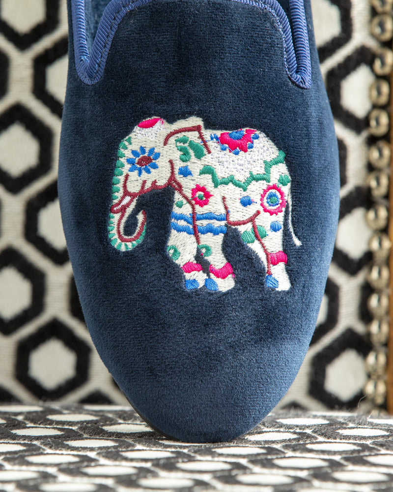 Chaussons Olivier Éléphant - Navy - Femme