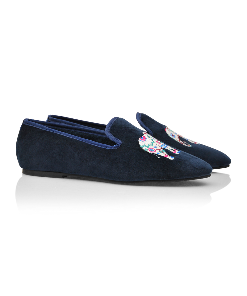 Chaussons Olivier Éléphant - Navy - Femme