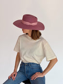 Sombrero de Fieltro Paul - Rosa Nostalgia