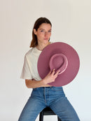 Sombrero de Fieltro Paul - Rosa Nostalgia