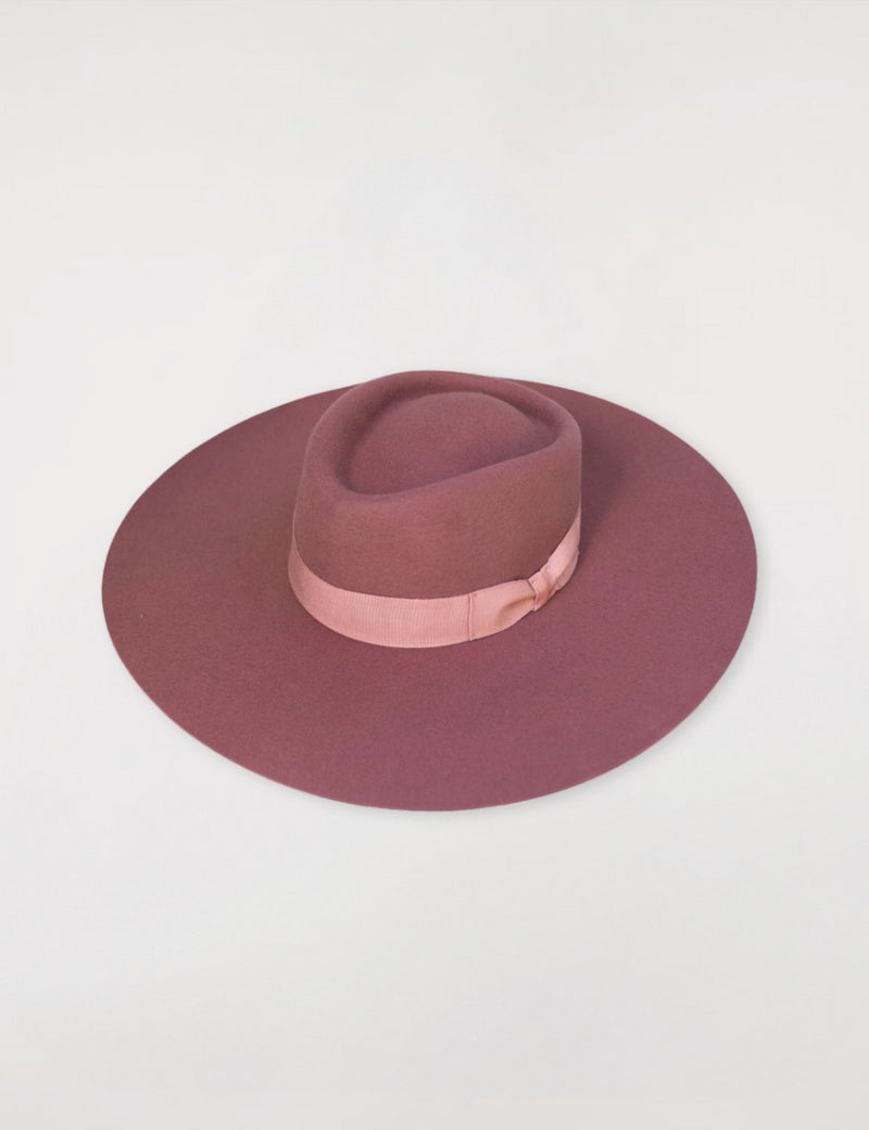 Sombrero de Fieltro Paul - Rosa Nostalgia
