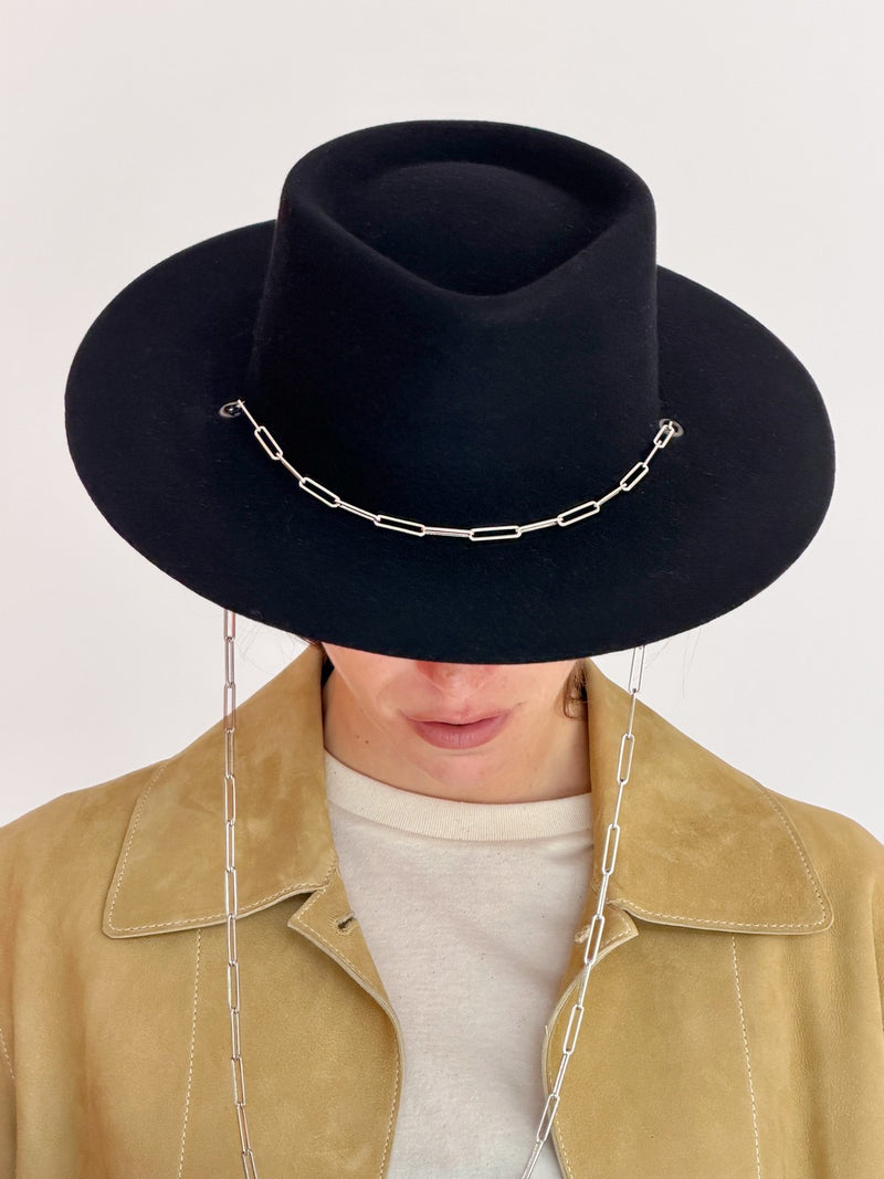 Sombrero de Fieltro Ulysse Plata - Negro
