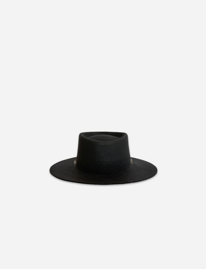 Sombrero de Fieltro Ulysse Plata - Negro