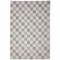 Muted Checkerboard - Wasbaar vloerkleed
