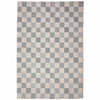 Muted Checkerboard - Wasbaar vloerkleed