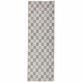 Muted Checkerboard – Tvättbar gångmatta