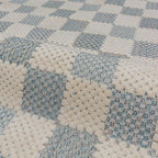 Muted Checkerboard - Wasbaar vloerkleed