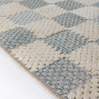 Muted Checkerboard – Tvättbar gångmatta
