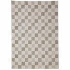 Muted Checkerboard - Wasbaar vloerkleed