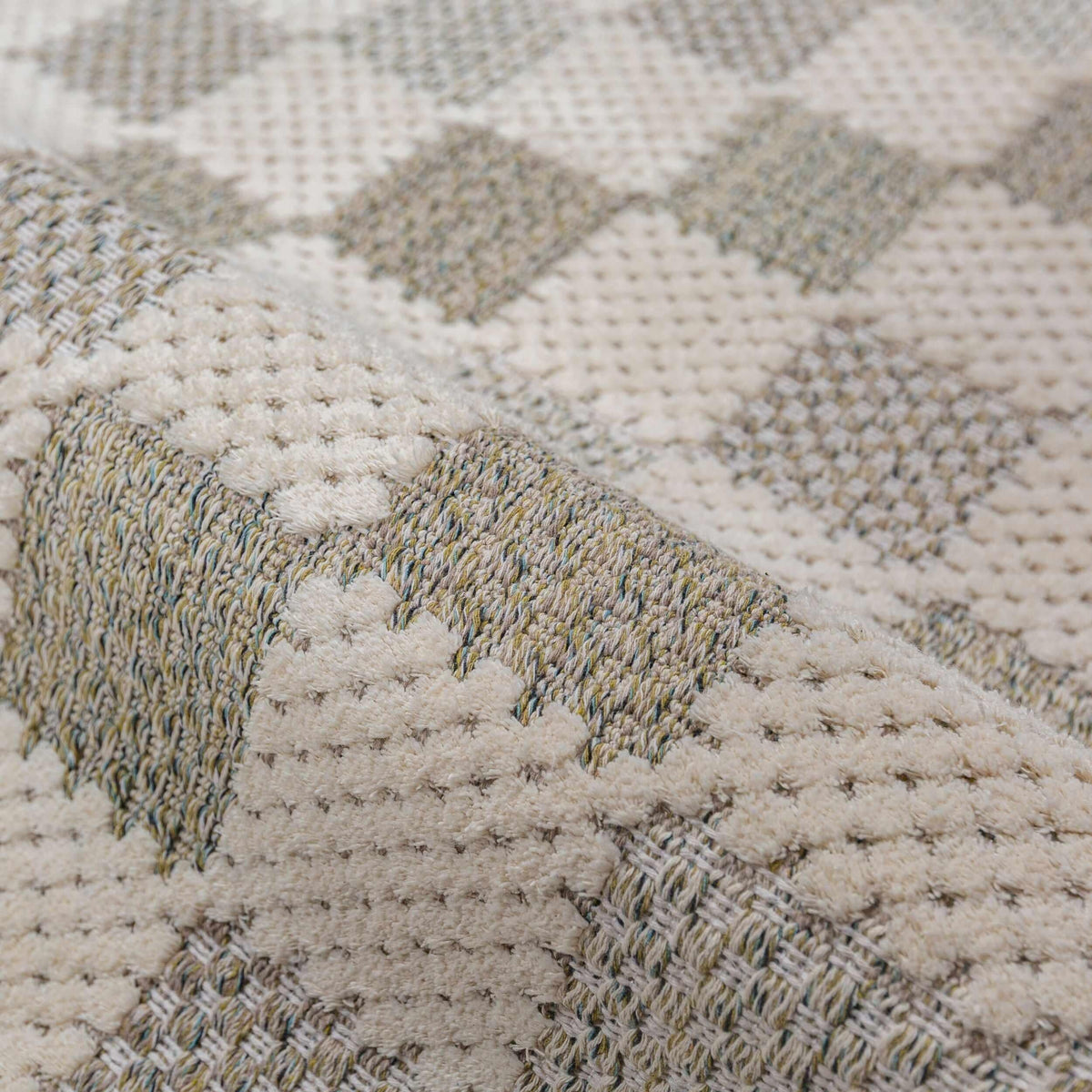 Muted Checkerboard – Tvättbar gångmatta