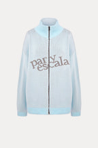 Cardigan Zippé Blue