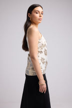 Camiseta sin mangas - Charlotte - Blanco