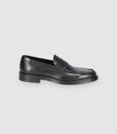 Chaussures Mocassins En Cuir Lisse Noires