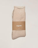 chausson chaussette homme beige clair Angarde packshot cavalier