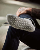 dark gray men's sock slipper Angarde close up underneath