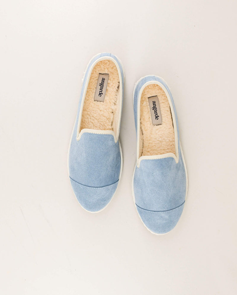 Women's leather slipper, sky above Angarde