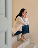 Zapatilla de mujer en beige naranja fluorescente lifestyle Angarde