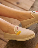 Chausson femme collab' x Macon & Lesquoy focus Angarde