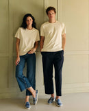 Chausson femme tartan bleu aesthetic Angarde