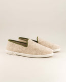 Chausson Bruson - Laine Beige Kaki - Homme