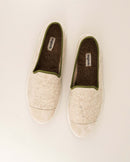 Chausson Bruson - Laine Beige Kaki - Homme