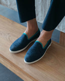 Zapatilla Bruson - Lana Verde Marino - Hombre