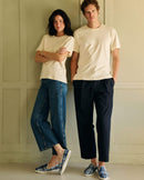 Chausson homme tartan bleu mood duo Angarde