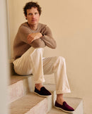 Chausson Bruson - Velours Bordeaux - Homme