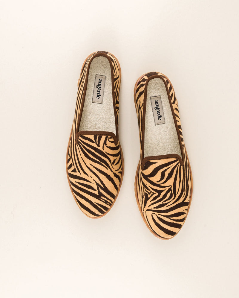 Bruson Slipper - Zebra Suede - Women's