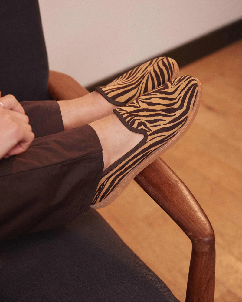 Chausson Bruson - Suédine Zèbre - Femme