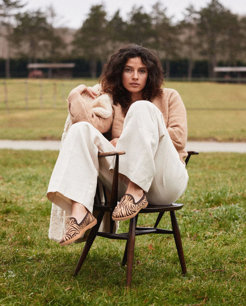 Chausson Bruson - Suédine Zèbre - Femme