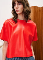 T-Shirt Bazin - Rouge