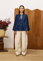 Blouse Cixous - Bleu Jean