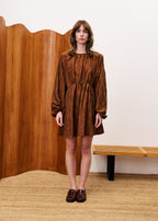 Robe Oeillet - Marron Glace