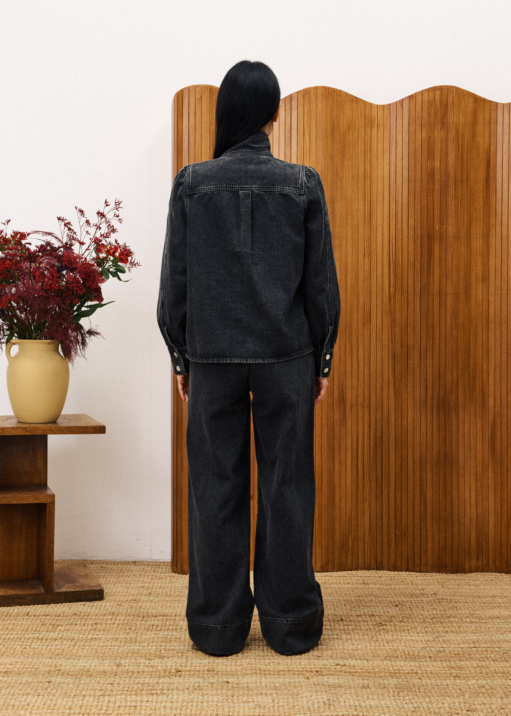 Blouse Bourgeons - Noir