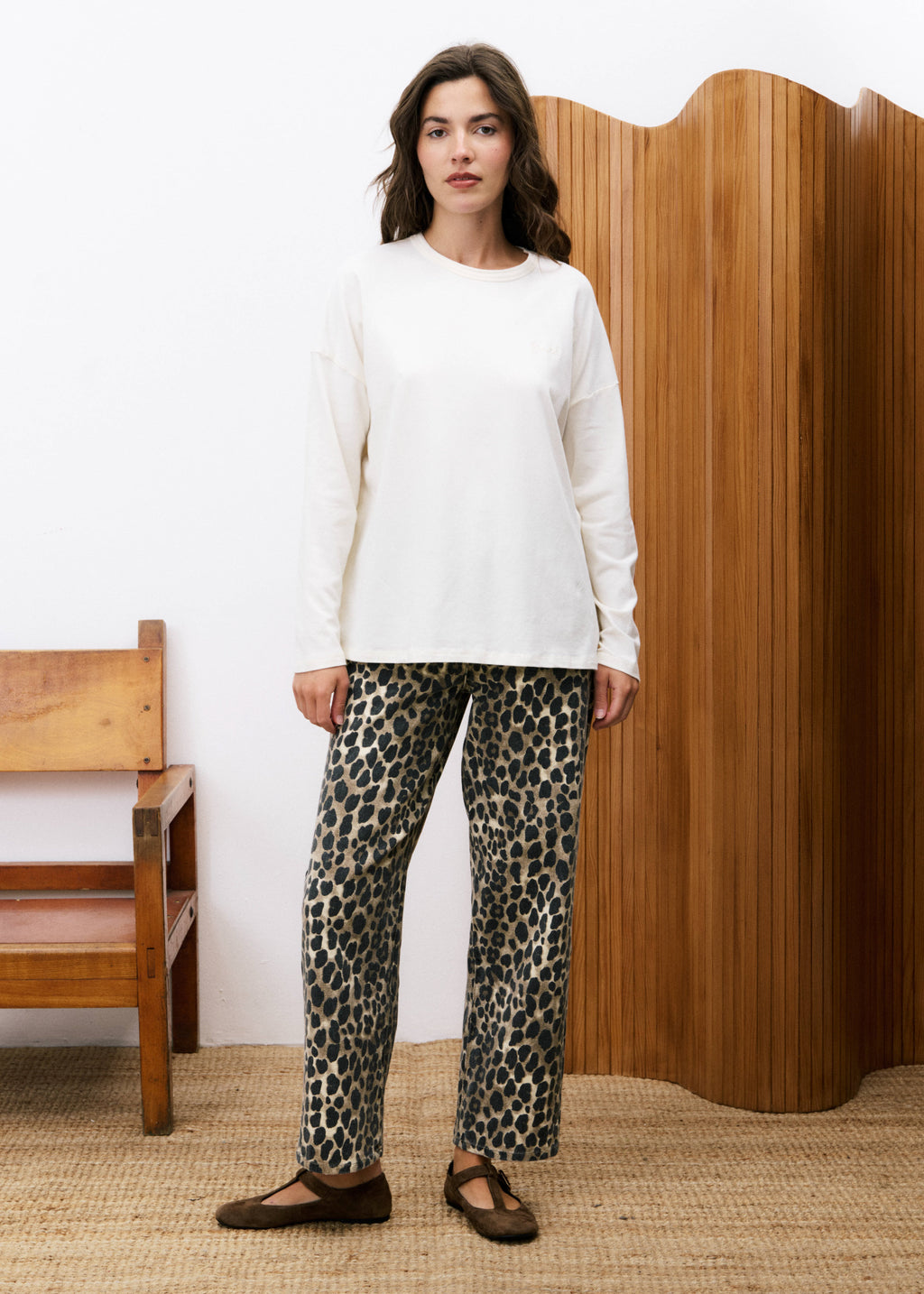 T-Shirt Monstera - Creme