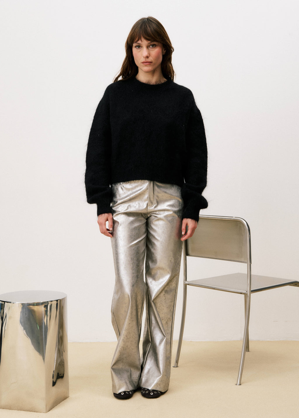 Pantalon Cristalle - Argente
