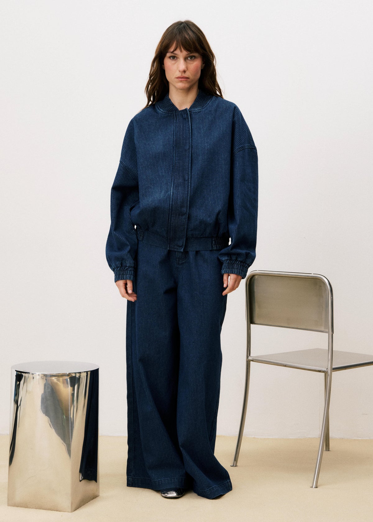 Bomber Gloria - Bleu Jean