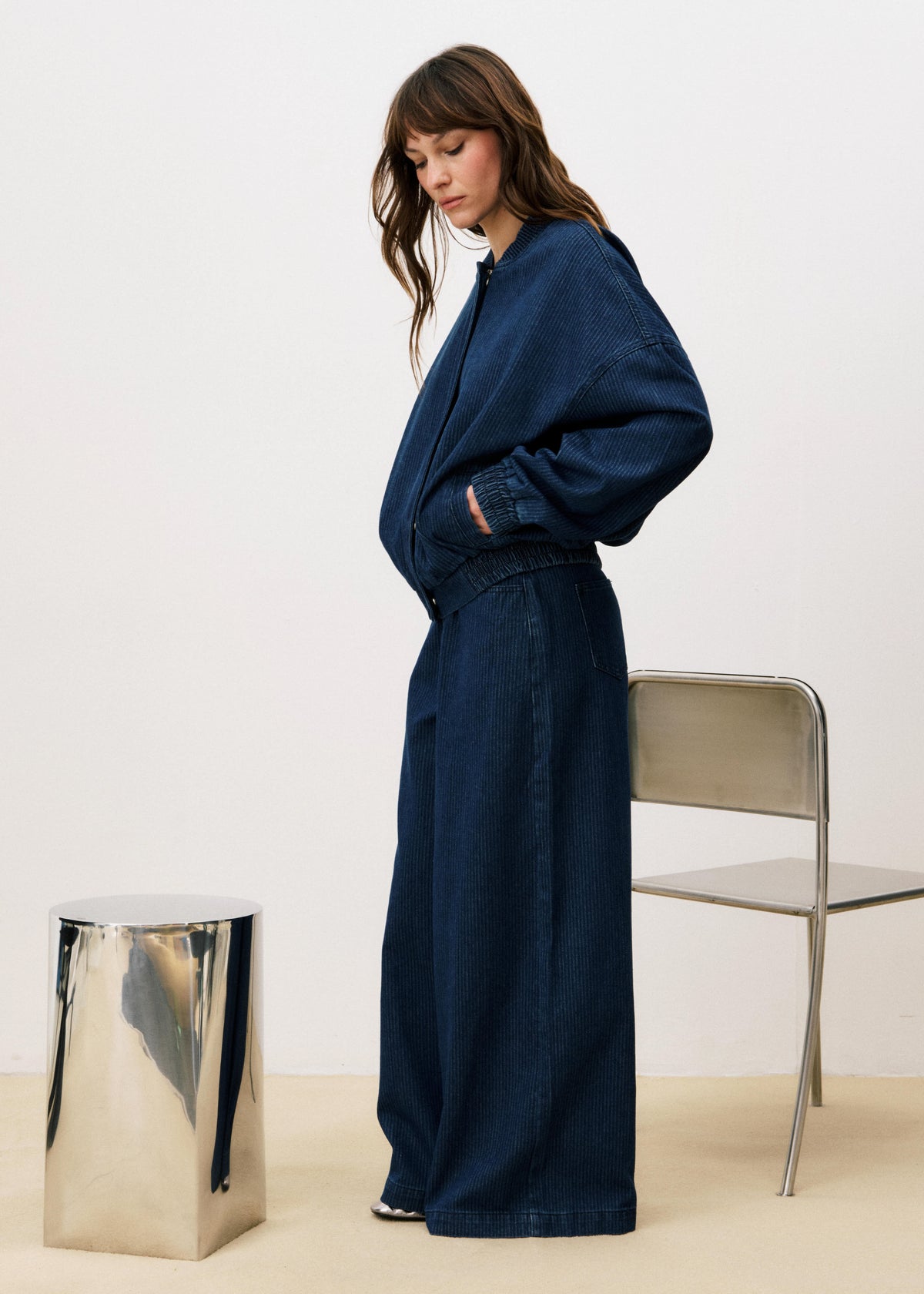 Bomber Gloria - Bleu Jean