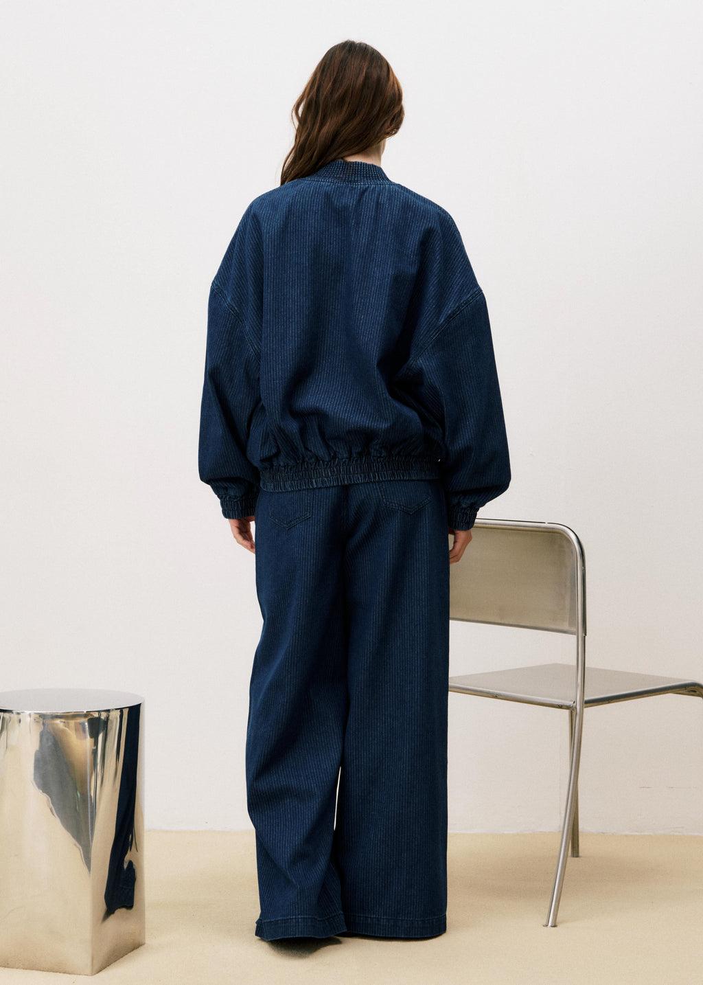 Bomber Gloria - Bleu Jean
